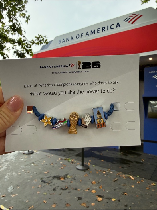 Fifa Other - Rare Bank of America FIFA World Cup 26 Charm Bracelet - Blue & Gold